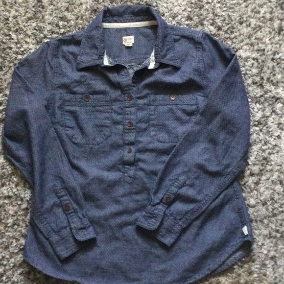 TOMS chambray  popover shirt M - Picture 7 of 7